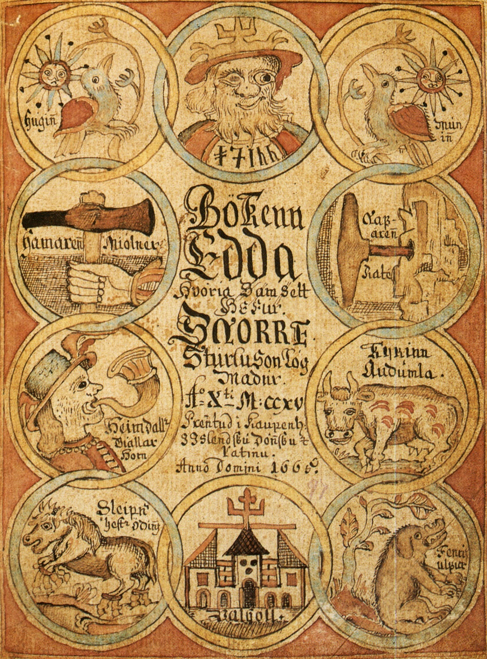 Edda,Inconnu — From the 18th century Icelandic manuscript ÍB 299 4to, now in the care of the Icelandic National Library taken from the English Wikipedia