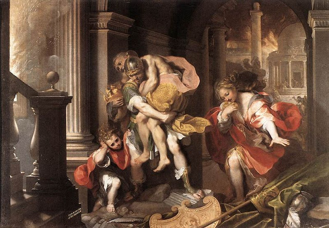 Enea fugind din Troia,Federico Barocci,1598