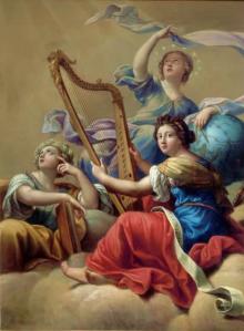 Calliope, Urania și Terpsichore,Pierre Mignard